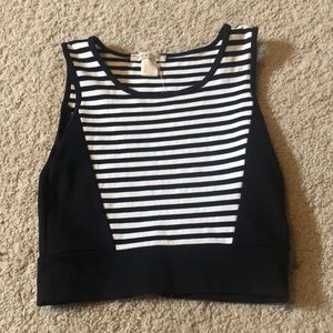 Striped crop top